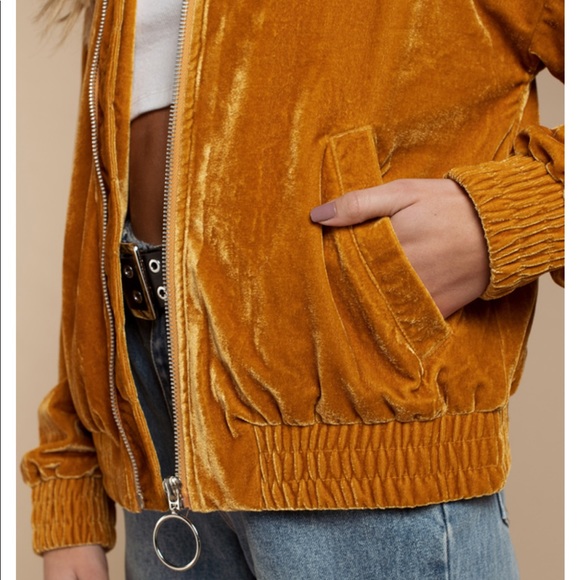 Honey Punch Velvet Bomber Jacket - Picture 3 of 7